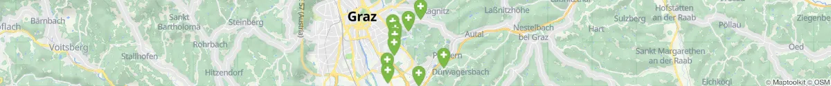 Kartenansicht für Apotheken-Notdienste in der Nähe von Hart bei Graz (Graz-Umgebung, Steiermark)
